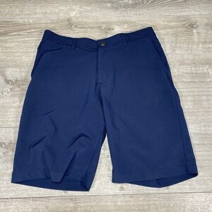 Adidas Golf Shorts Mens 34 Navy Blue Stretch Performance Lightweight ADV S19R722